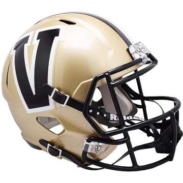 Vanderbilt Commodores Riddell Speed Replica Helmet - College Replica Helmets