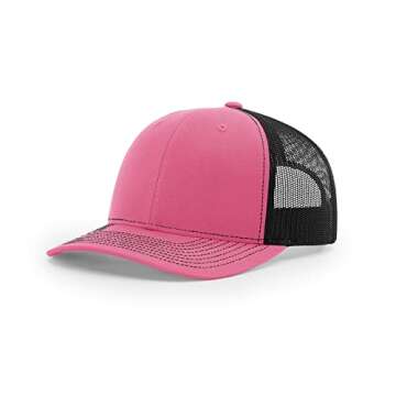 Richardson 112 Trucker Hat Hot Pink/Black - Premium Quality and Style