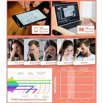 MIGSIR 6 Pack Blue Light Blocking Glasses for Computer Gaming, Fashion Fake Anti Eye Strain Eyeglasses for Women Men (A1 5 Pack Mix)