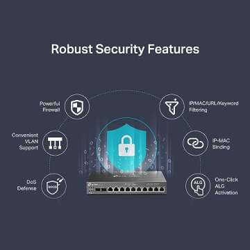 TP-Link ER7212PC | Omada Router, PoE Switch & Controller 3-in-1 Gigabit VPN Router | Up to 4 WAN | 8 PoE+ LAN Port @ 110W | Fanless | Easy Installation | Load Balance