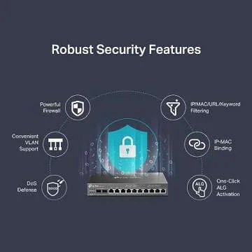 TP-Link ER7212PC | Omada Router, PoE Switch & Controller 3-in-1 Gigabit VPN Router | Up to 4 WAN | 8 PoE+ LAN Port @ 110W | Fanless | Easy Installation | Load Balance