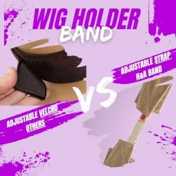 Mrs Gwen Adjustable Velvet Wig Band for Comfortable Wear