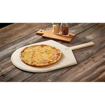 American Metalcraft Large 17" Wood Pizza Peel with Handle