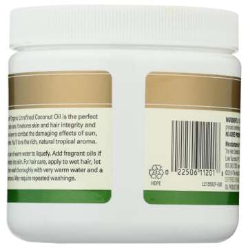 Spectrum Essentials Organic Virgin Coconut Oil, Unrefined, 15 Oz (Packaging May Vary)