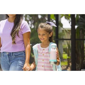 Ello Emma 14oz Vacuum Insulated Stainless Steel Kids Water Bottle for School and Sports