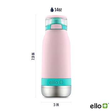 Ello Emma 14oz Kids Water Bottle - Durable Insulation