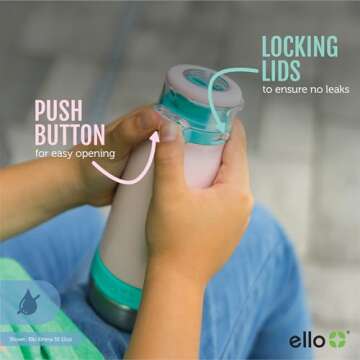 Ello Emma 14oz Kids Water Bottle - Durable Insulation