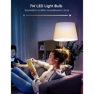 Govee Smart LED Bulbs, Bluetooth Light Bulbs, RGBWW Color Changing Light Bulbs with App Control, A19, E26, Music Sync and 8 Scene Mode for Living Room Bedroom Party, 2 Pack(Not Support WiFi/Alexa)
