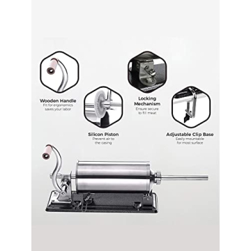 Stainless Steel Sausage Stuffer for Homemade Sausages