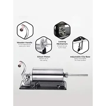 Stainless Steel Sausage Stuffer for Homemade Sausages