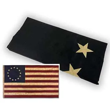 Founding Fathers Flags Betsy Ross Vintage Embroidered Flag - 4x6ft Premium Oxford Polyester