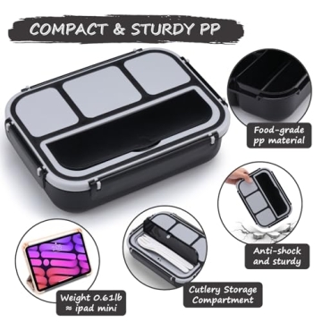 QQKO Bento Box - Fun, Leak-Proof Lunch Container