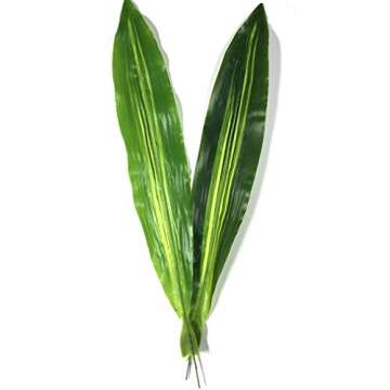 10 PCS Tropical Faux Leaves for Vibrant Home Decor