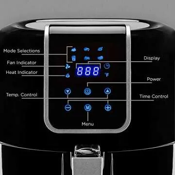 Best Choice Products 5.5qt 6-in-1 Digital Family Sized Air Fryer Kitchen Appliance w/ LCD Screen and Non-Stick Fryer Basket, Black