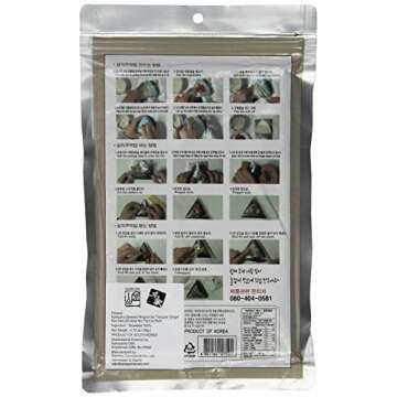 Kaneyama Seaweed Wrappers for Triangular "Onigiri" Rice Ball Starter Kits (20 Sheets with Mold)