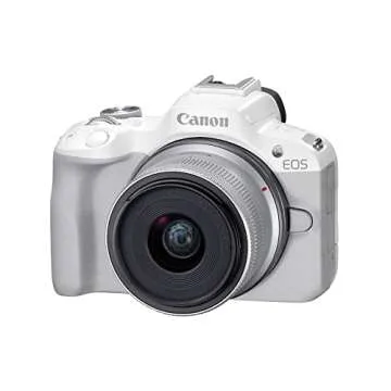 Canon EOS R50 Mirrorless Camera RF-S18-45mm F4.5-6.3 is STM Lens Kit, 24.2 Megapixel CMOS (APS-C) Se...