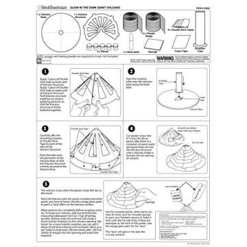 NSI Smithsonian Giant Volcano Kit for Kids