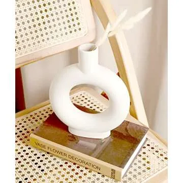 ASNOMY Ceramic Flower Vase for Home Decor and Centerpieces