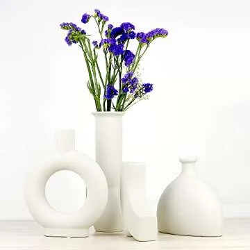 ASNOMY Ceramic Flower Vase for Home Decor and Centerpieces