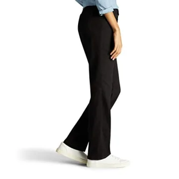 Lee Women's Plus Size Relaxed Fit Pants in Black