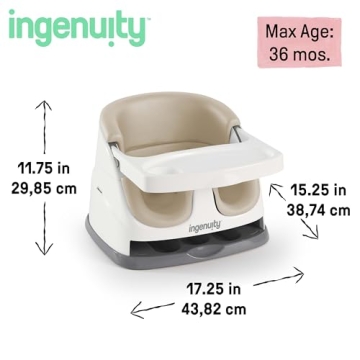 Ingenuity Baby Base Booster Feeding and Floor Seat