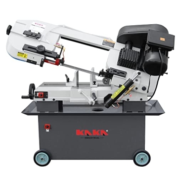 KAKA INDUSTRIAL Band Saw BS-712N, 4 step blade speeds Horizontal metal cut band saw with 1.5HP motor...