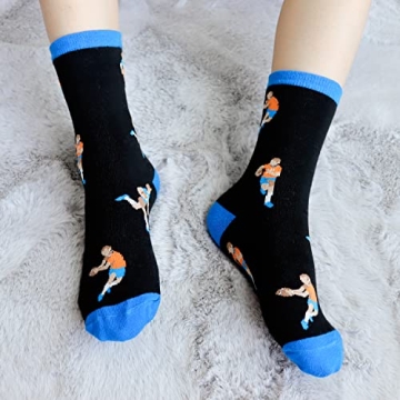 Cool Football Socks for Boys 8-12 | 5 Fun Pairs
