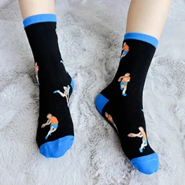 Cool Football Socks for Boys 8-12 | 5 Fun Pairs
