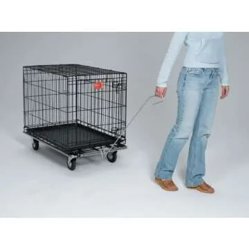 MidWest Dog Crate Dolly for Easy Pet Transport Solutions