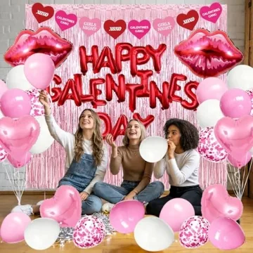 DMIGHT 51 Pcs Galentines Day Decorations Set for Parties