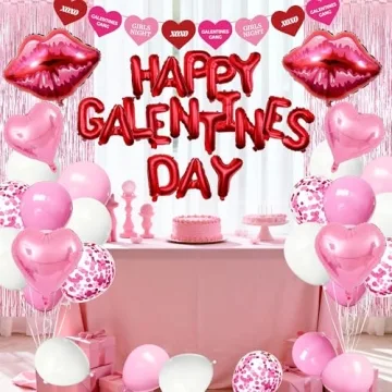 DMIGHT 51 Pcs Galentines Day Decorations Set for Parties