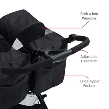 Britax B-Lively Double Stroller - Lightweight & Easy to Fold
