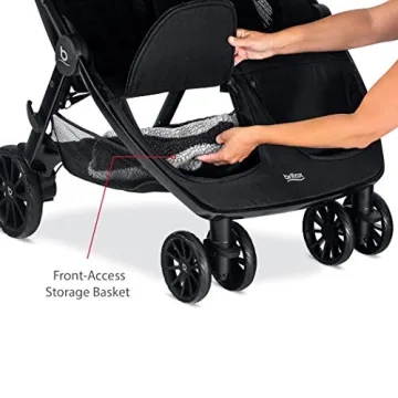 Britax B-Lively Double Stroller - Lightweight & Easy to Fold
