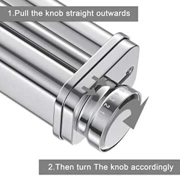 Pasta Maker Attachment for KitchenAid Stand Mixer, Includes Pasta Sheet Rollar, Spaghetti Cutter, Fettuccine Cutter, Stainless Steel Pasta Attachment Sets by InnoMoon