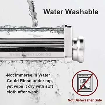 Pasta Maker Attachment for KitchenAid Stand Mixer, Includes Pasta Sheet Rollar, Spaghetti Cutter, Fettuccine Cutter, Stainless Steel Pasta Attachment Sets by InnoMoon