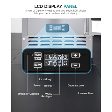EUHOMY Nugget Ice Maker Machine - 70Lbs/Day, Compact & Efficient
