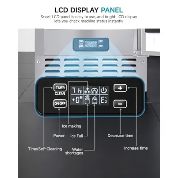 EUHOMY Nugget Ice Maker Machine - 70Lbs/Day, Compact & Efficient