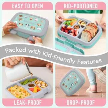 Bentgo Kids Prints Leak-Proof Bento Lunch Box for Ages 3-7