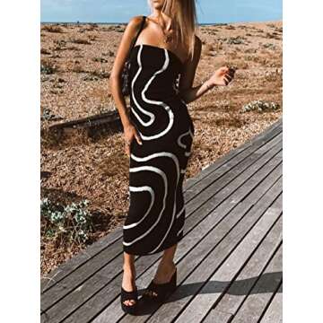 Faretumiya Tube Maxi Dress for Women - Strapless & Chic
