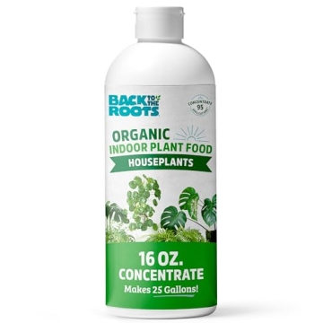 Back to the Roots Natural & Organic Indoor Plant Food - 95 Feeds, Vegan, Easy to Apply Liquid Formul...