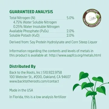 Natural Organic Indoor Plant Food - 95 Feeds - Vegan Friendly