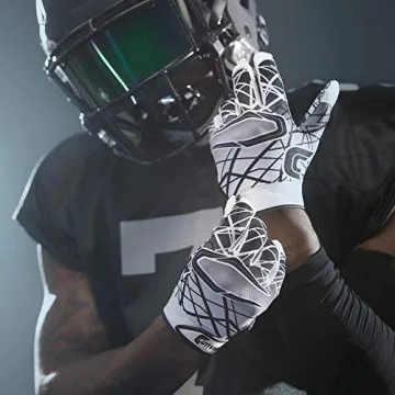 CUTTERS Football Gloves with High Tack Grip - Game Day Ready