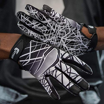 CUTTERS Football Gloves with High Tack Grip - Game Day Ready