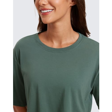 CRZ YOGA Pima Cotton Crop Top for Women