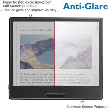 GOVTVA Anti-Glare (Matte) Screen Protector Designed for Onyx Boox Tablet Go Color 7/Leaf2/Leaf3/Leaf3 C/Boox Page (2-Pack) Anti Fingerprint Matte Skin PET Film (Nano Matte Anti Burst Soft Film)