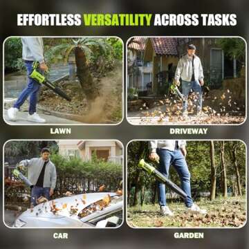 Vinchest Leaf Blower Cordless 560CFM & 180MPH Power