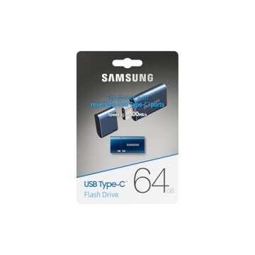 SAMSUNG 64GB Type-C Flash Drive Fast Transfers Waterproof