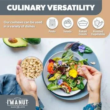 Premium Raw Cashews - Non-GMO, Gluten-Free, Unsalted Snack