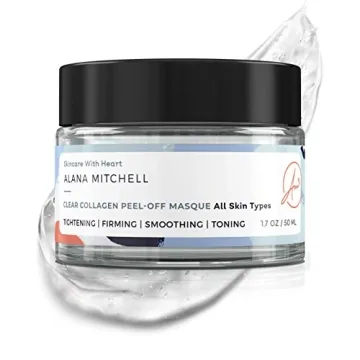 Alana Mitchell Anti Aging Collagen Facial Mask - Peel-Off to Reduce Fine Lines, Hydrating Face Mask ...
