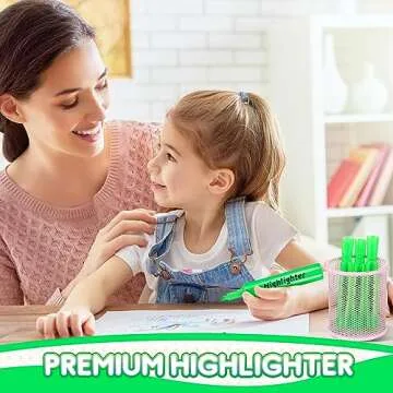 Qilery 30-Pack Chisel Tip Highlighters in Green